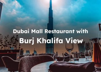 Dubai Mall Restaurant with View of Burj Khalifa